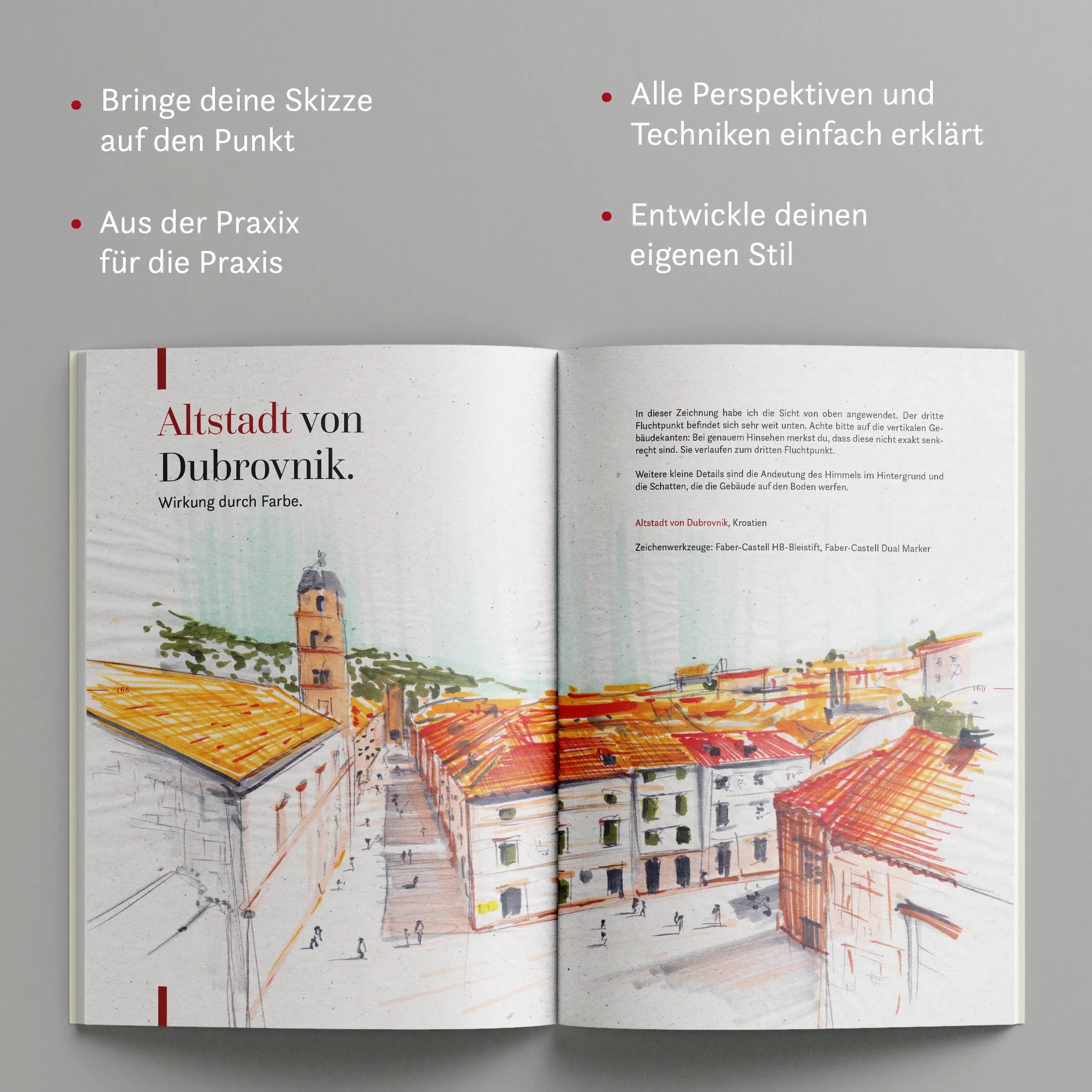 Architektur zeichnen leicht gemacht: Kolorationstechniken. - Image 6